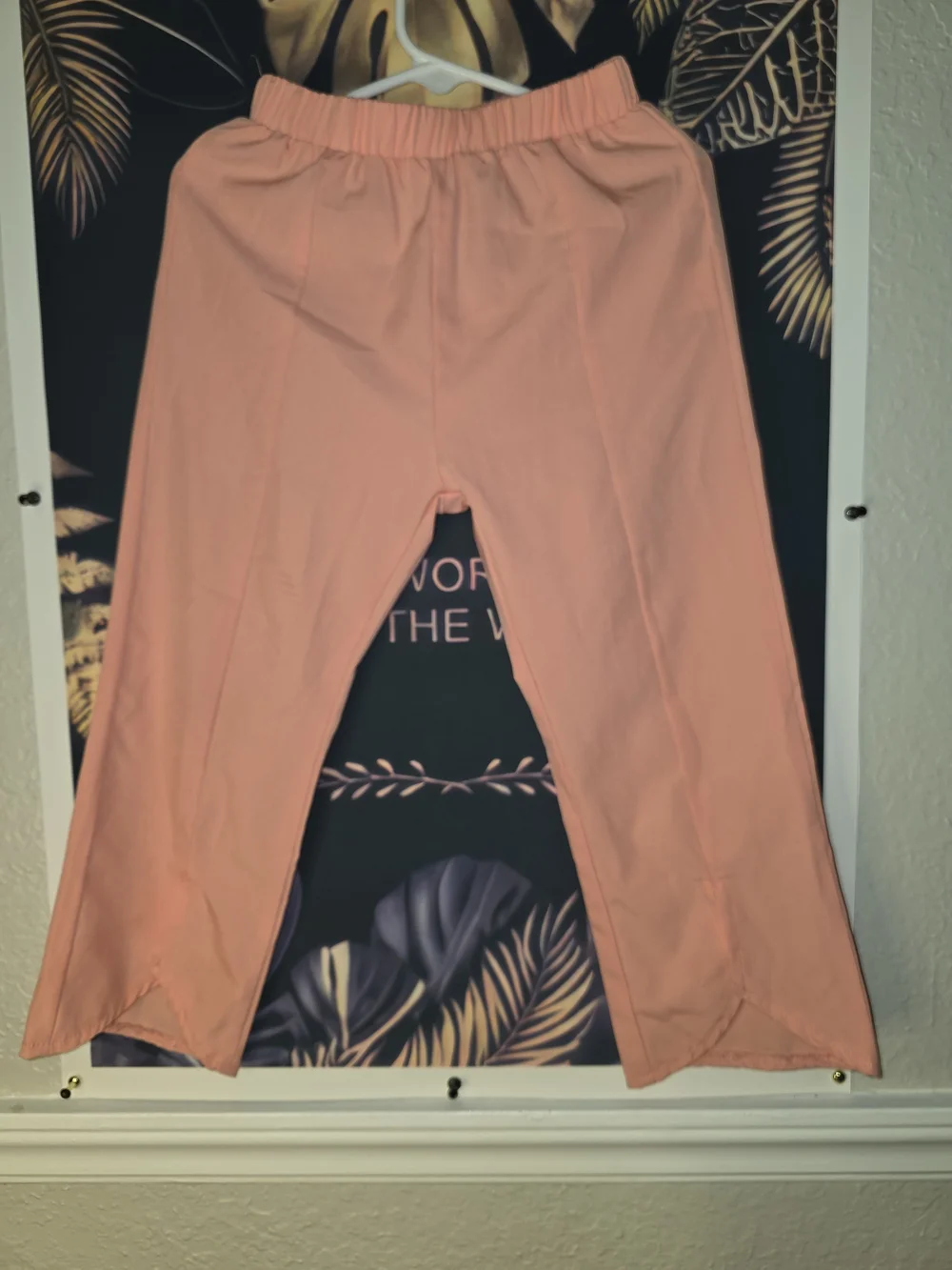 Kids Elastic-Waist Coral Pink Pull-On Pants